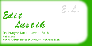 edit lustik business card